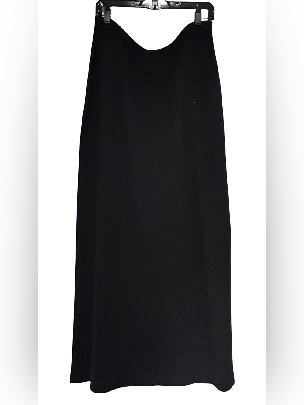 St. John Black Maxi Skirt - Elegant Draped Silhouette